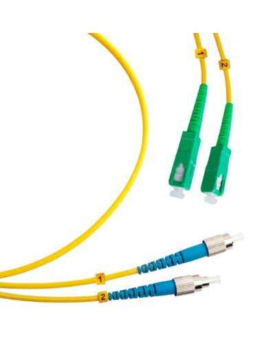 Шнур оптический duplex SC/APC-FC/UPC 9/125 sm 1,5м LSZH Cabeus FOP(d)-9-SC/APC-FC/UPC-1,5m в Нефтеюганске Патч-корды оптические Pintop.ru