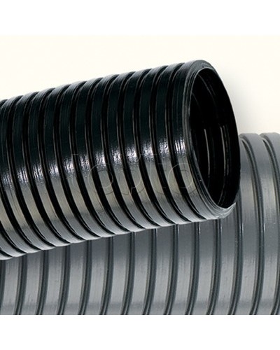 Труба ПНД гибкая гофрированная д.16 мм, лёгкая без протяжки, цвет чёрный DKC 70716 в Нефтеюганске Труба гофрированная Pintop.ru