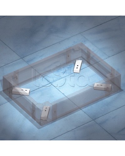 Комплект пластин для фиксации цоколя к полу DKC R5KFP01 в Нефтеюганске Полки для шкафов и стоек Pintop.ru