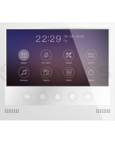 Монитор цветного видеодомофона формата AHD с сенсорными кнопками и возможностью записи фото или видео по вызову на microSD карту Tantos Selina HD M в Нефтеюганске Абонентские видеоустройства Pintop.ru