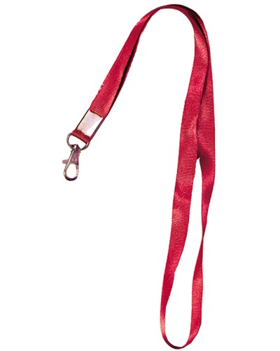 Лента шёлковая с металлическим карабином-защёлкой Tantos TS-STR (red) в Нефтеюганске Дополнительное оборудование для СКУД Pintop.ru