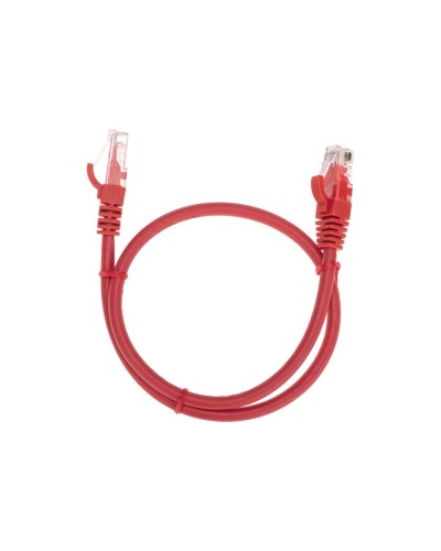 Патч-корд U/UTP, CAT 6, RJ45-RJ45, 26AWG, LSZH, красный, 0,5м REXANT 02-0293-05 в Нефтеюганске Патчкорды (медные) Pintop.ru