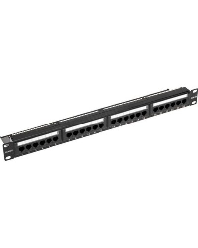 Панель коммутационная с кабельным органайзером 19, 1U, 24 порта, UTP, RJ-45, CAT 5e REXANT PRO (02-0031) в Нефтеюганске Аксессуары для стоек и шкафов Pintop.ru