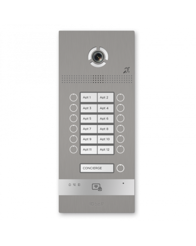 Вызывная панель BAS-IP BI-12FBI SILVER в Нефтеюганске Вызывные видеопанели малоабонентные Pintop.ru