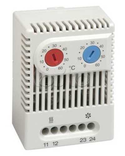 Термостат универсальный (сдвоенный) с нормально-замкнутыми (NC) и нормально-разомкнутыми (NO) контактами Hyperline KL-TRS-UVL-060 в Нефтеюганске Электротехническое оборудование Pintop.ru