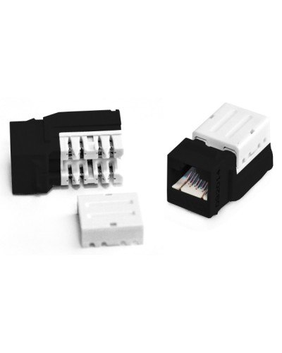 Вставка Keystone Jack RJ-45(8P8C) Hyperline KJNE-8P8C-C6-90-BK в Нефтеюганске Модули Keystone Pintop.ru