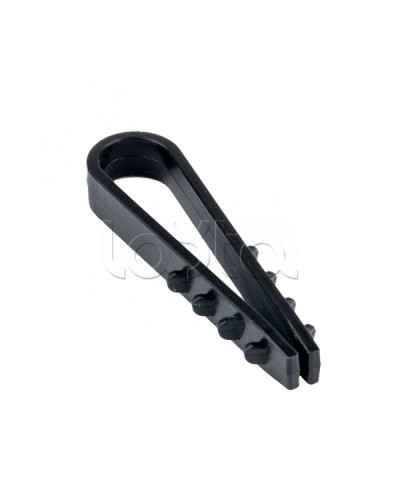 Дюбель-хомут для круглого кабеля (5-10мм) черный (50шт.) EKF PROxima (plc-ncs50-5x10b) в Нефтеюганске Крепеж: Дюбели, шурупы, саморезы Pintop.ru