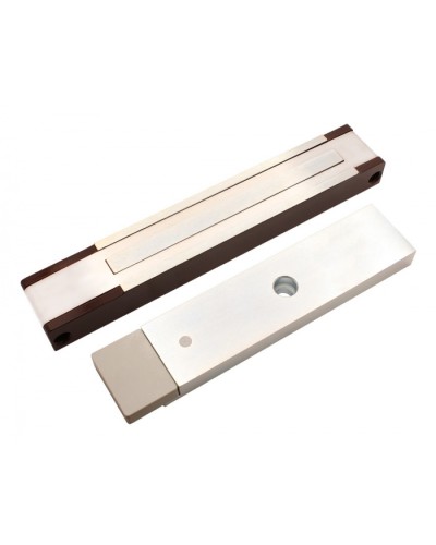 Электромагнитный замок с датчиком состояния двери ALeko ALM-300P (24В коричневый) в Нефтеюганске Электромагнитные замки Pintop.ru