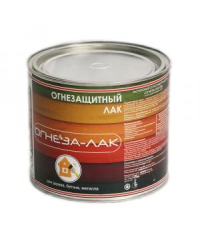 Лак огнезащитный акриловый Огнеза «ОГНЕЗА-ЛАК-ОД» для древесины и материалов изнеё, глянцевый, бесцветный, ведро 2,4л.(1,8 кг.) в Нефтеюганске Огнезащитные краски Pintop.ru