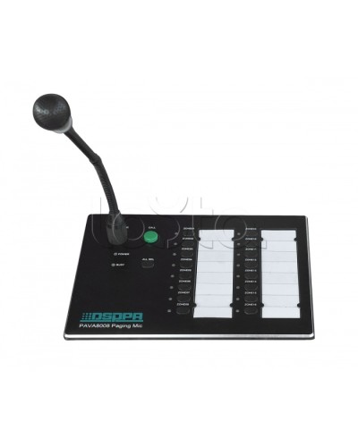 Консоль микрофонная DSPPA PAVA-8008 в Нефтеюганске Система оповещения и трансляции Dsppa Pintop.ru
