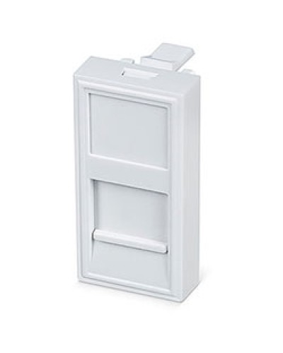 Вставка 45x22,5 (Mosaic) для 1 модуля формата Keystone Jack (FP-22,5-1M) Пожтехкабель СКС (202-030) в Нефтеюганске Модули Keystone Pintop.ru