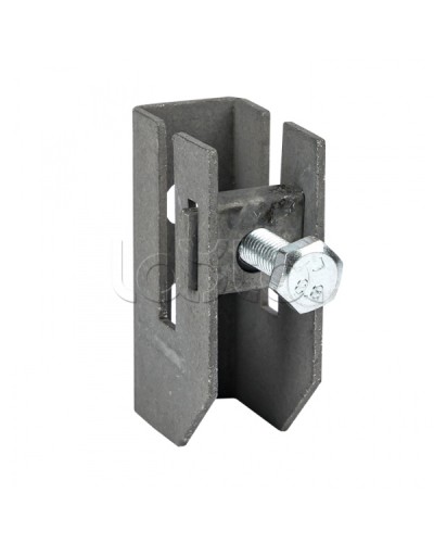 Держатель для полосы толщиной до 8мм с фикс. болтом, HZ EKF PROxima (lp-d2312) в Нефтеюганске Монтажные материалы Pintop.ru