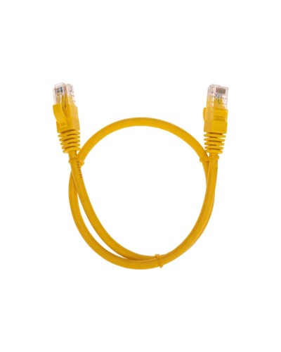 Патч-корд U/UTP, CAT 6, RJ45-RJ45, 26AWG, LSZH, желтый, 0,5м REXANT 02-0295-05 в Нефтеюганске Патчкорды (медные) Pintop.ru