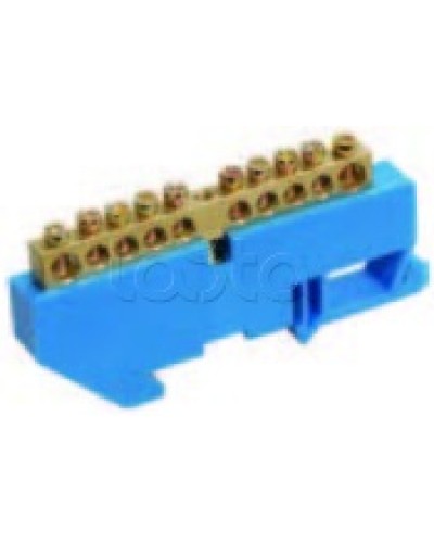 Шина нулевая в комбинированном DIN-изоляторе типа «Стойка» ШНИ-8x12-16-КС-С IEK YNN10-812-16DP-K07 в Нефтеюганске Клеммные колодки Pintop.ru