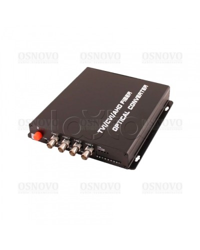 Приёмник 4 каналов видео оптический OSNOVO RA-H4/1F в Нефтеюганске Видеоусилители, Модуляторы, Делители Pintop.ru