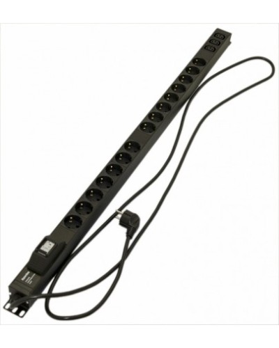 Блок розеток Hyperline SHE-15SH-3IEC-B-2.5EU в Нефтеюганске Блоки розеток Pintop.ru