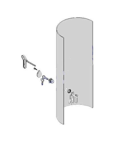 Крышка с замком разблокировки CAT-X Came 119RIX012 в Нефтеюганске Запчасти для шлагбаумов и автоматики Pintop.ru