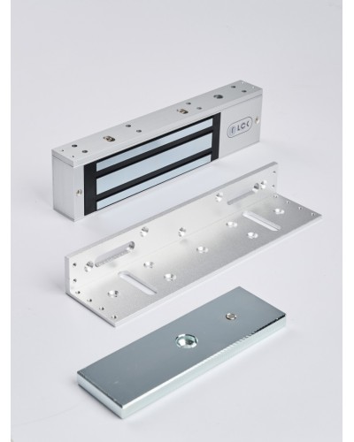 R-Lock RL-EML350-L0S - Электромагнитный замкок, 350кг, DC12/24B, цвет серебристый сатинированный алюминий RAL 7047 в Нефтеюганске Электромагнитные замки Pintop.ru