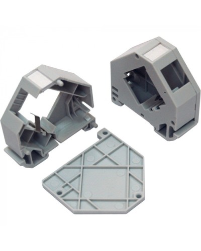 Бокс на DIN-рейку для установки модуля типа Keystone, серый LANMASTER (LAN-DRF-10K/BX-GY) в Нефтеюганске Патч-корды и пигтейлы Pintop.ru