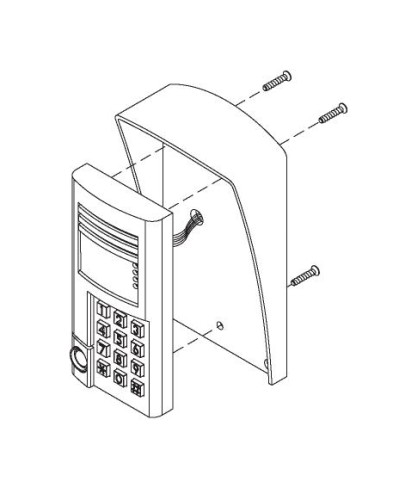 Комплект монтажный для блоков вызова БВД-SM100х, БВД-341х, БВД-402х, БВД-404х Vizit МК-341 в Нефтеюганске Аксессуары для многоабонентных систем Pintop.ru