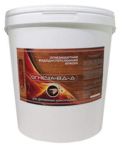 Краска огнезащитная водно-дисперсионнаявспучивающаясядля дерева Огнеза марки«ОГНЕЗА-ВД-Д» , ведро 25 кг., цвет белый в Нефтеюганске Огнезащитные краски Pintop.ru