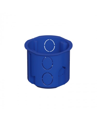 Коробка установочная D68x62мм межцентр. 71мм, IP20, цвет синий Экопласт (44658) в Нефтеюганске Распределительные коробки Pintop.ru