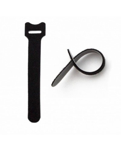 Хомут для кабеля, липучка с мягкой застежкой Hyperline WASN-150-BK-10 в Нефтеюганске Стяжки-хомуты Pintop.ru