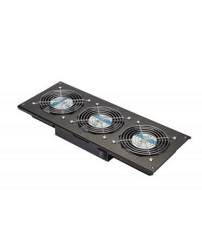 Eurolan Модуль вентиляторный потолочный, 3 вентилятора, термореле, 3 положения, черный (60A-90-11-30BL) в Нефтеюганске Вентиляторные модули Pintop.ru