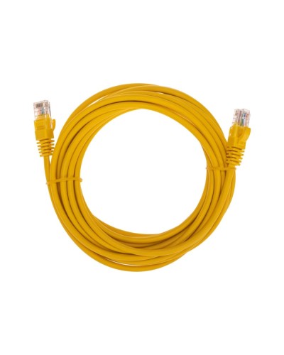 Патч-корд U/UTP, CAT 5e, RJ45-RJ45, 26AWG, LSZH, желтый, 5м REXANT 02-0105-5 в Нефтеюганске Патчкорды (медные) Pintop.ru