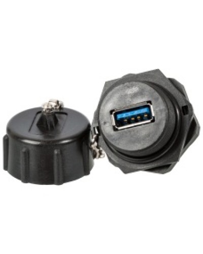 ндустриальный соединительный модуль USB 3.0, IP67, с крышкой LANMASTER (LAN-OK-USB30/180-WP) в Нефтеюганске Коммутационные изделия Pintop.ru