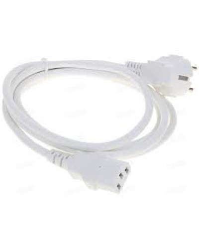 Шнур питания C13-Schuko угловая, 3х0.75, 220В, 10А, белый, 1 метр LANMASTER (LAN-PP13/SHA-1.0-WH) в Нефтеюганске Аксессуары для стоек и шкафов Pintop.ru