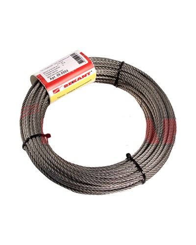 Трос нержавеющий d=3мм, моток 20 метров REXANT 09-5503 в Нефтеюганске Крепежные изделия Pintop.ru