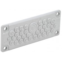 TITAN Ввод кабельный мембр. 35 отв. d=7-32мм IP65 серый IEK (TI-00D-MC-035-65)