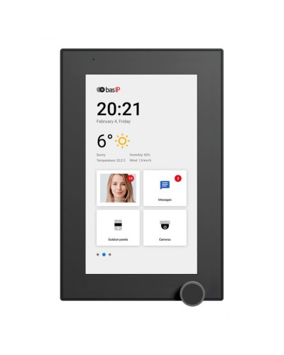 IP-видеодомофон BAS-IP AZ-07L BLACK в Нефтеюганске Абонентские IP устройства Pintop.ru
