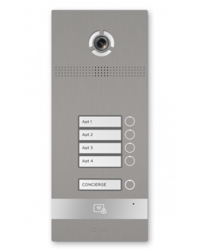 Вызывная панель BAS-IP BI-04FBI SILVER в Нефтеюганске Вызывные видеопанели малоабонентные Pintop.ru