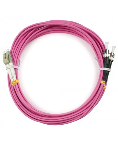 Шнур оптический duplex LC-ST 50/125 mm OM4 5м LSZH Cabeus FOP-50-OM4-LC-ST-5m в Нефтеюганске Патч-корды оптические Pintop.ru