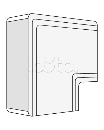 Угол плоский NPAN 120x60 мм DKC 01746 в Нефтеюганске Аксессуары для кабель-канала Pintop.ru