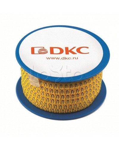 Колечко маркировочное земля, 4-8мм. черное на желтом DKC AZS412BY в Нефтеюганске Аксессуары для кабель-канала Pintop.ru