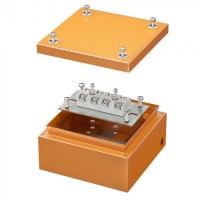 Коробка стальная FS с гладкими стенками и клеммниками IP66,150х150х80мм DKC (FSK30410)