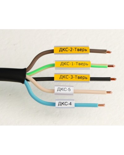 Маркировка для провода, гибкая, для трубочек. 4х12мм. Белая DKC NUTFL12 в Нефтеюганске Держатели, клипсы, скобы Pintop.ru