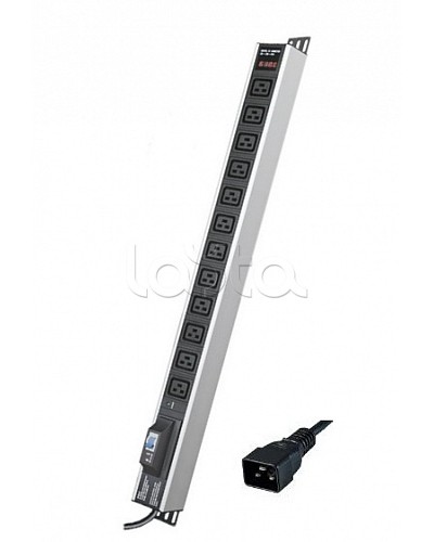 Блок распределения питания вертикальный для 19 шкафов DKC R5V12CBOPCDC19 в Нефтеюганске Блоки розеток Pintop.ru