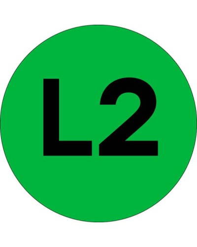 Наклейка L2 d=20мм EKF PROxima (an-2-15-1) в Нефтеюганске Аксессуары для стоек и шкафов Pintop.ru