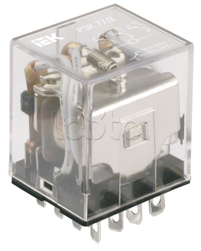 Реле промежуточное РЭК77/3 IEK RRP10-3-10-012D в Нефтеюганске Аксессуары для кабель-канала Pintop.ru