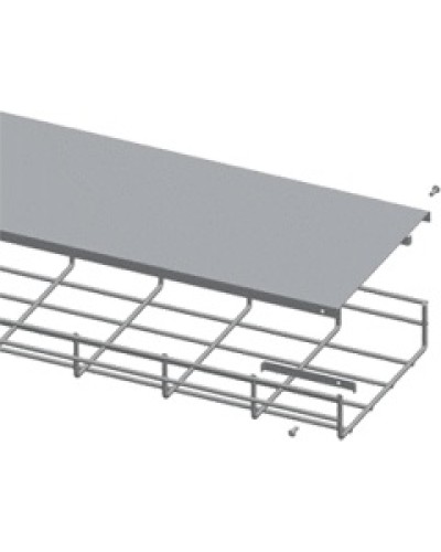 Крышка для лотка шириной 300мм, 1м. LANMASTER LAN-MT-AB300-EZ в Нефтеюганске Аксессуары для лотков Pintop.ru