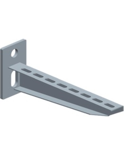 Консоль перфорированная для лотка шириной 200мм LANMASTER LAN-MT-BP200-EZ в Нефтеюганске Аксессуары для лотков Pintop.ru