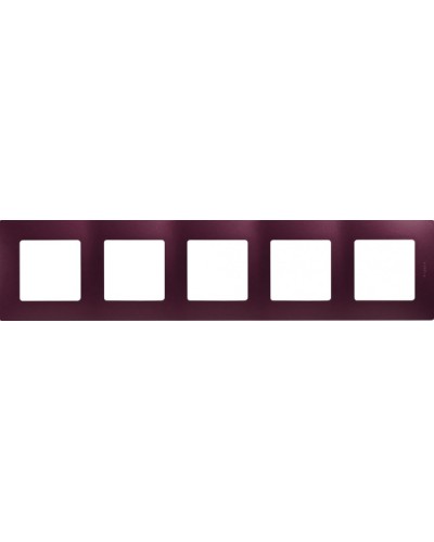 Рамка 5 постов Etika сливовый Legrand 672565 в Нефтеюганске Аксессуары для кабель-канала Pintop.ru