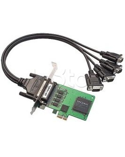 Плата 4-портовая RS-232 для шины PCI Express Moxa CP-104EL-A-DB9M в Нефтеюганске Сетевые карты Pintop.ru