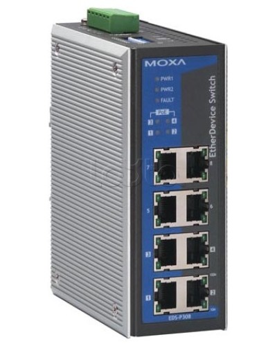 Коммутатор неуправляемый промышленный 8-портовый Moxa EDS-308-T в Нефтеюганске Коммутаторы Pintop.ru