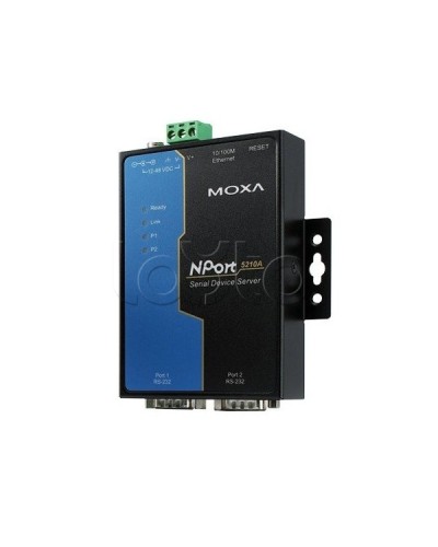 Сервер 2-портовый RS-232 в Ethernet Moxa NPort 5210A-T в Нефтеюганске Дополнительное оборудование для ОПС Pintop.ru
