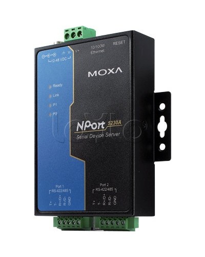 Сервер 2-портовый RS-422/485 в Ethernet Moxa NPort 5230A в Нефтеюганске Дополнительное оборудование для ОПС Pintop.ru